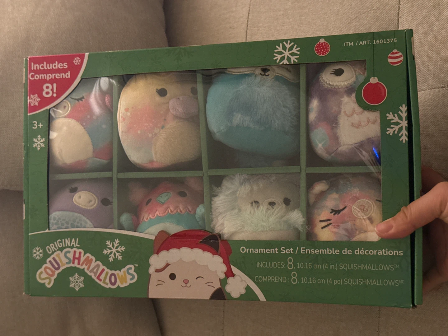 Squishmallows 8-Piece Ornament Set