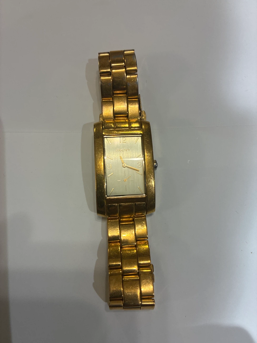 DKNY Gold Tone Rectangle Women's Watch - photo 2