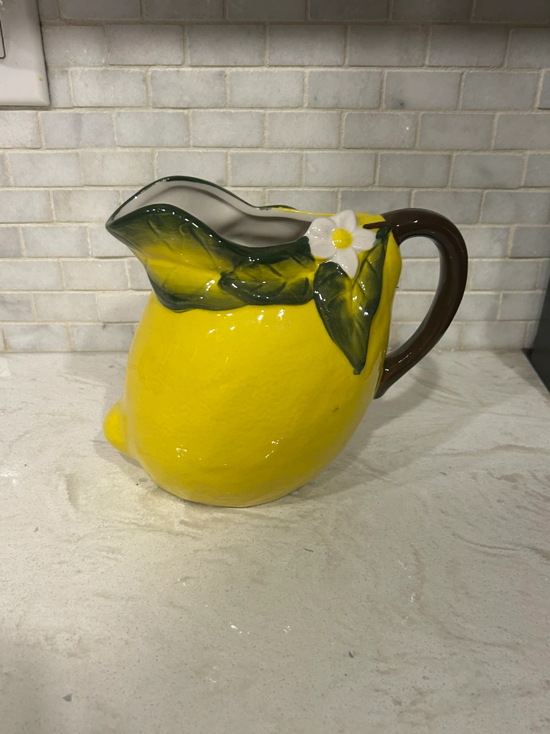 Ceramic Lemon Pitcher