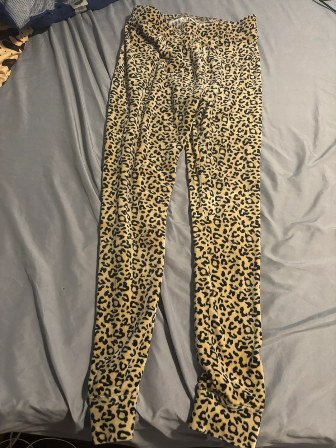 L/G Leopard Print Velour  Pants