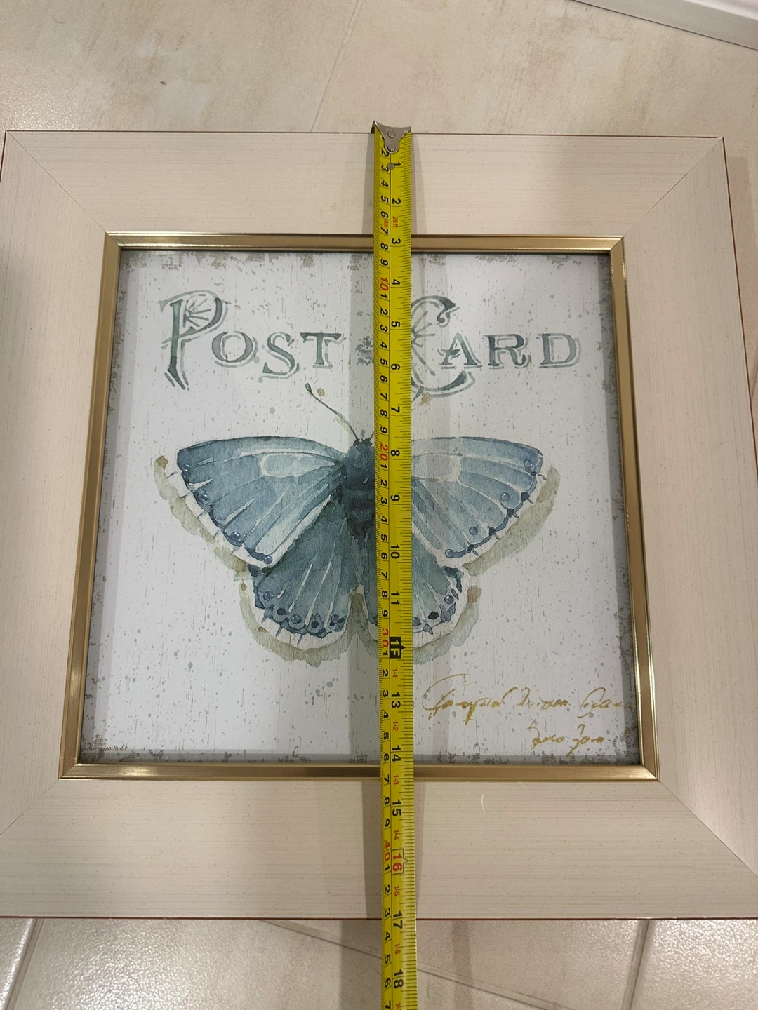 Framed Butterfly "Postcard" Wall Art - photo 2