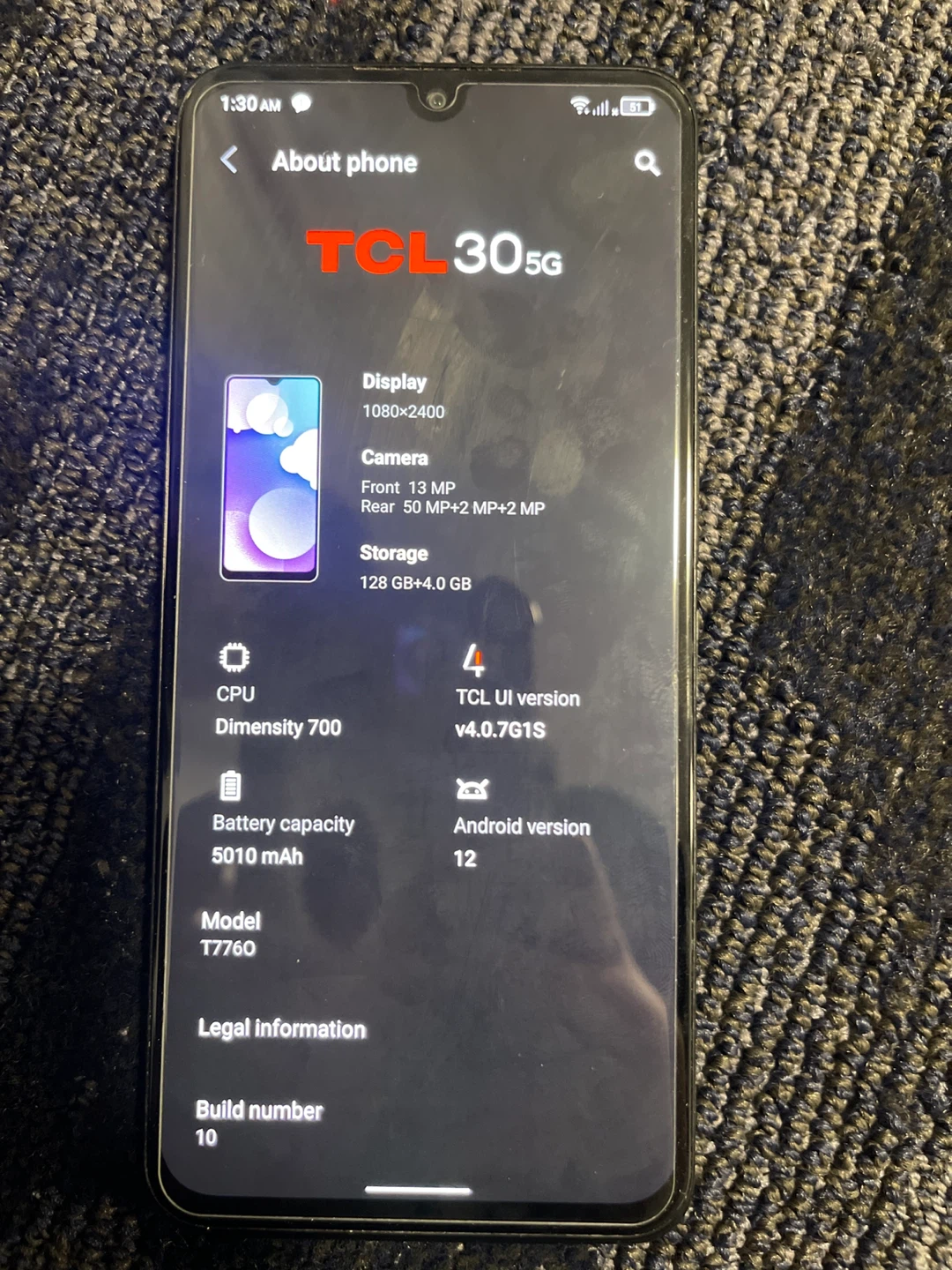 TCL 30 5G Smartphone - 128GB Storage - photo 3