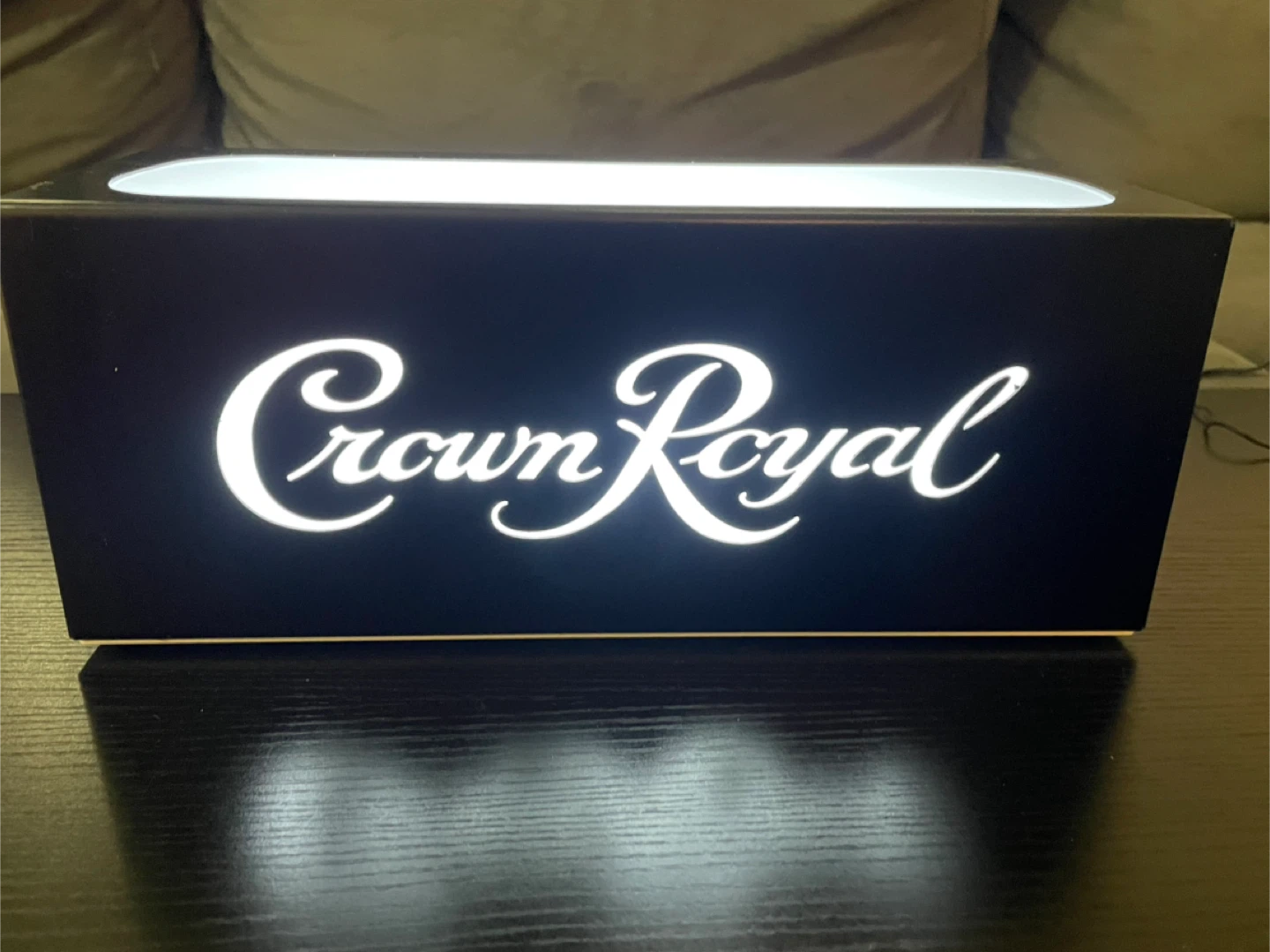 Crown Royal Lighted Display Box with Power Adapter
