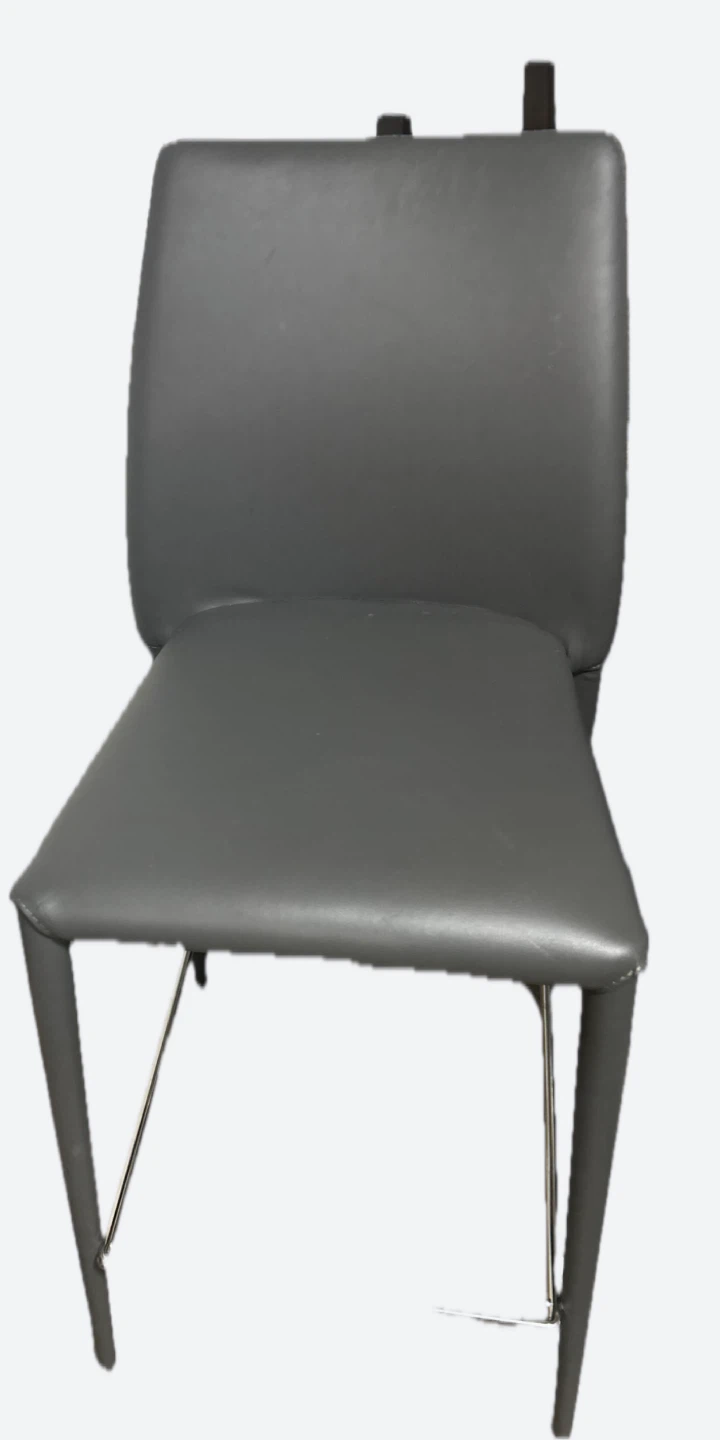 Grey Faux Leather bar chairs