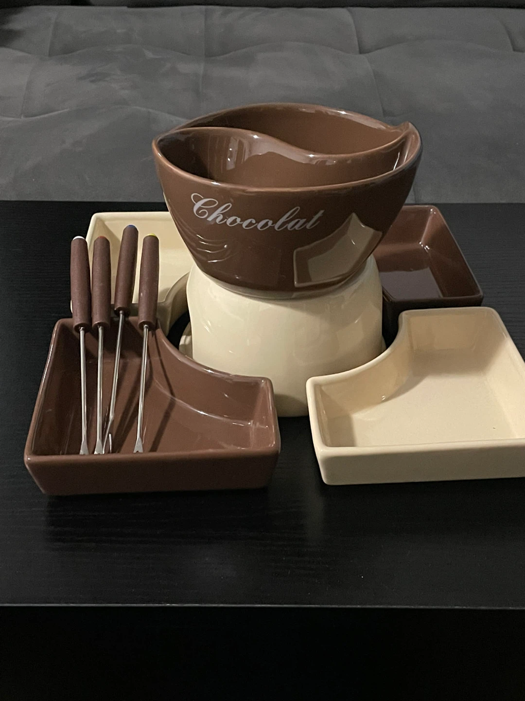 Stokes Chocolate Fondue Set with 4 Forks