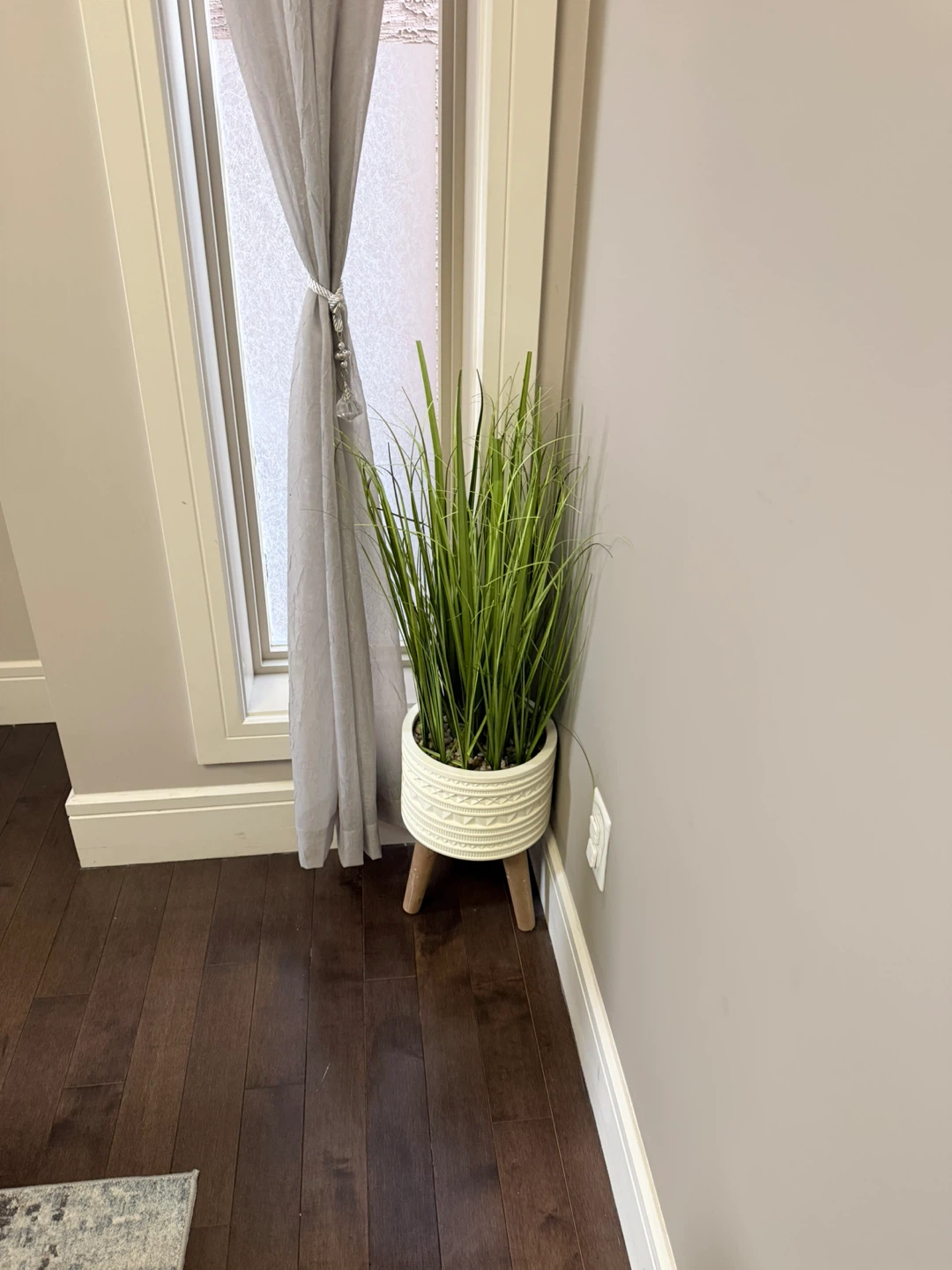Decorative Faux Potted Grass Plant - photo 2