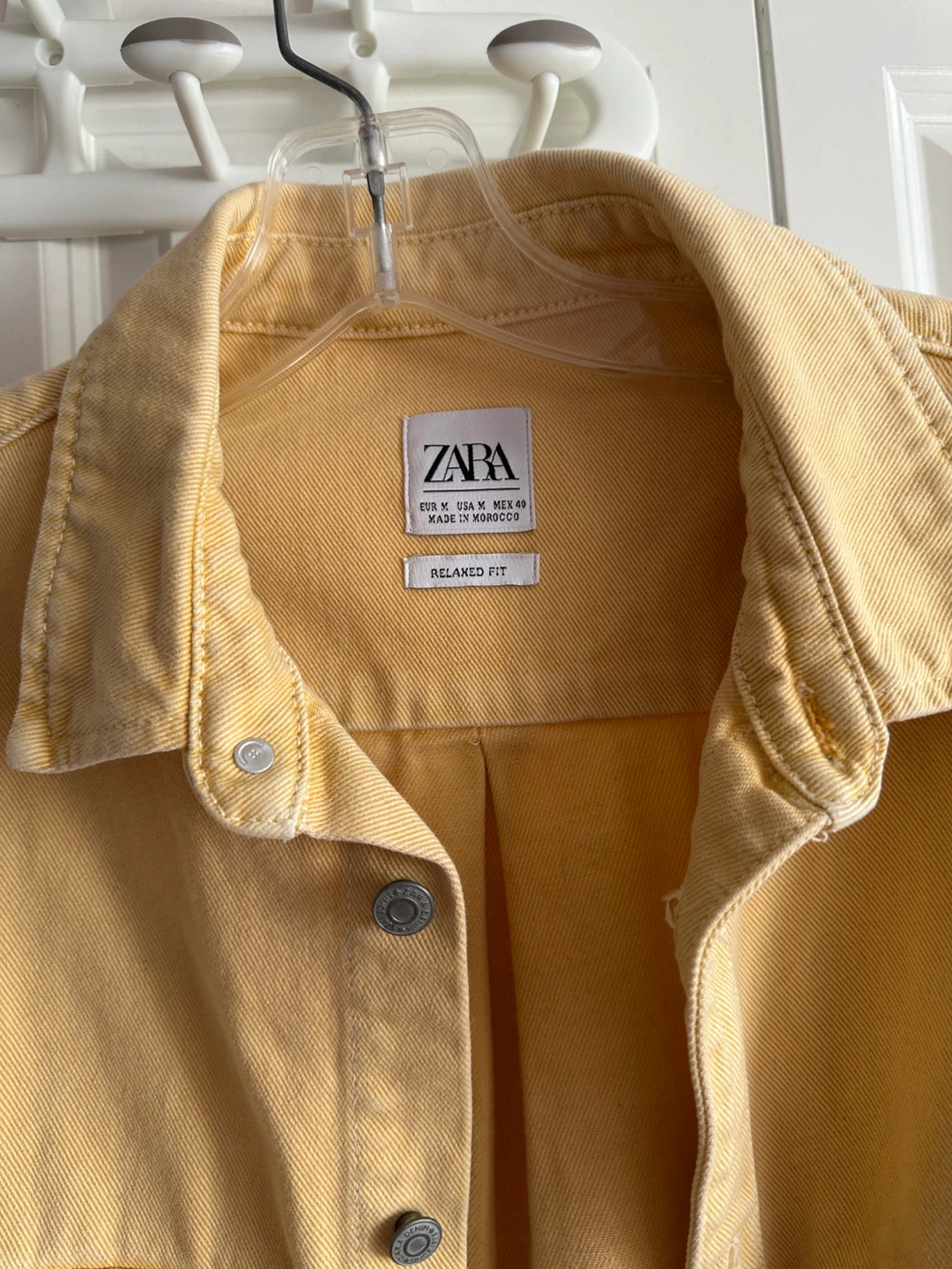 ZARA Yellow Relaxed Fit Shirt Jacket - photo 2