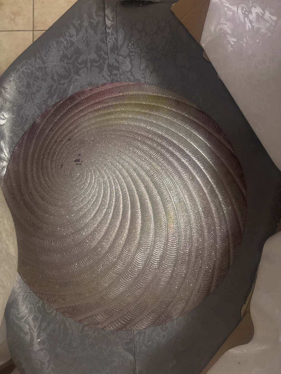 Decorative Swirl Glass Plate - photo 3