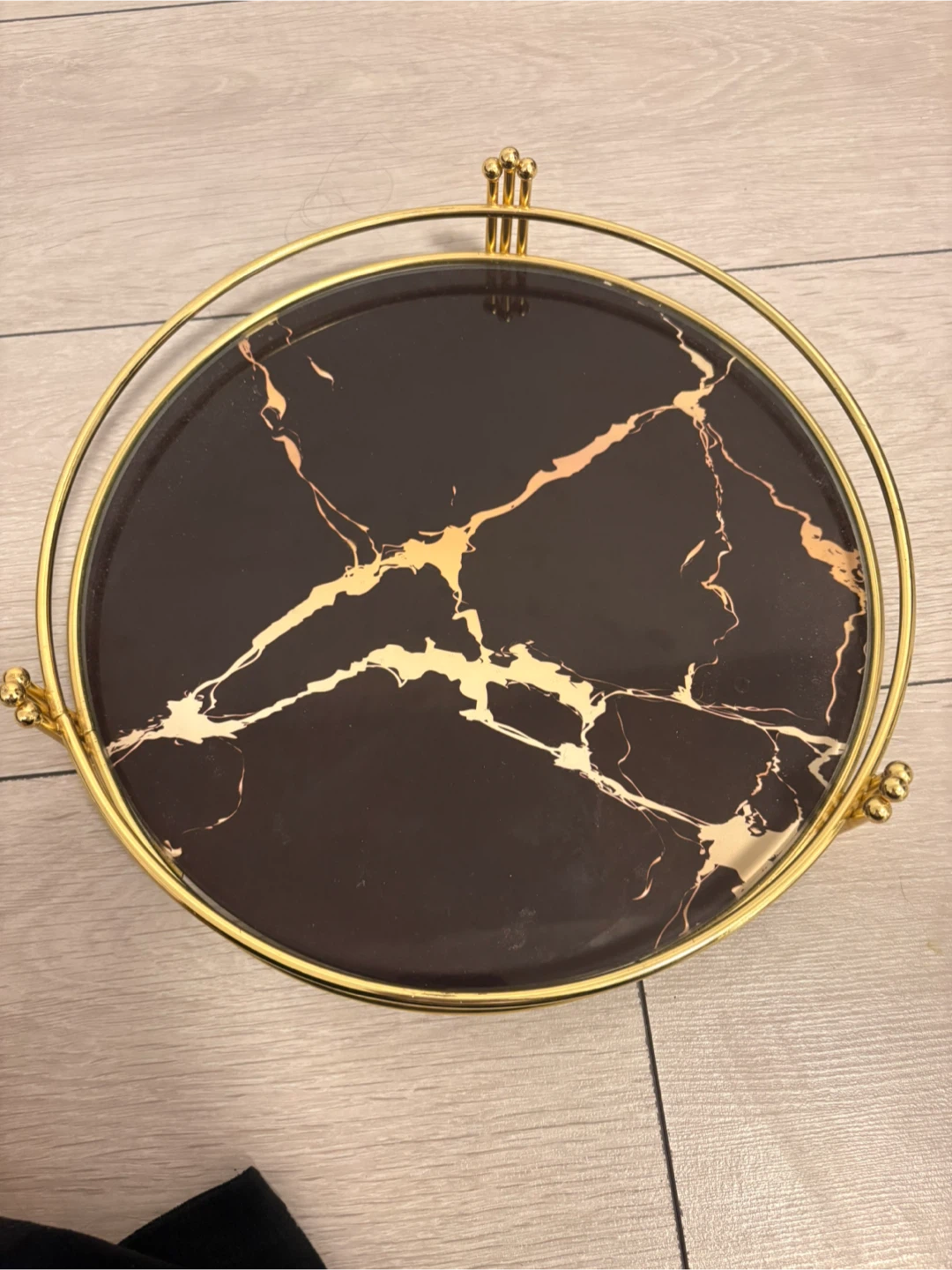 Decorative Marble and Gold Tray - photo 3