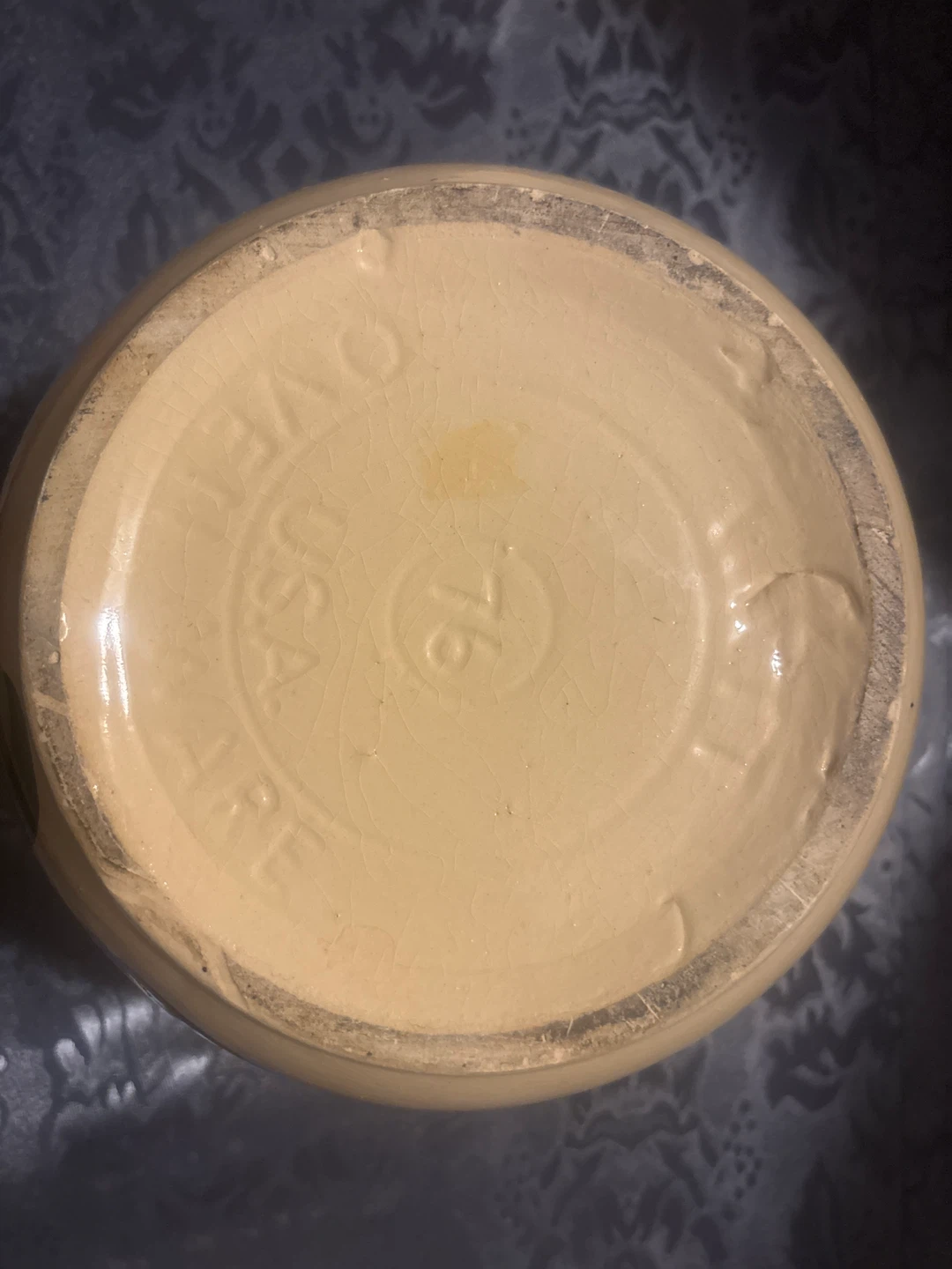 Vintage Yellow Apple & Cherry Ceramic Canister with Lid - photo 4