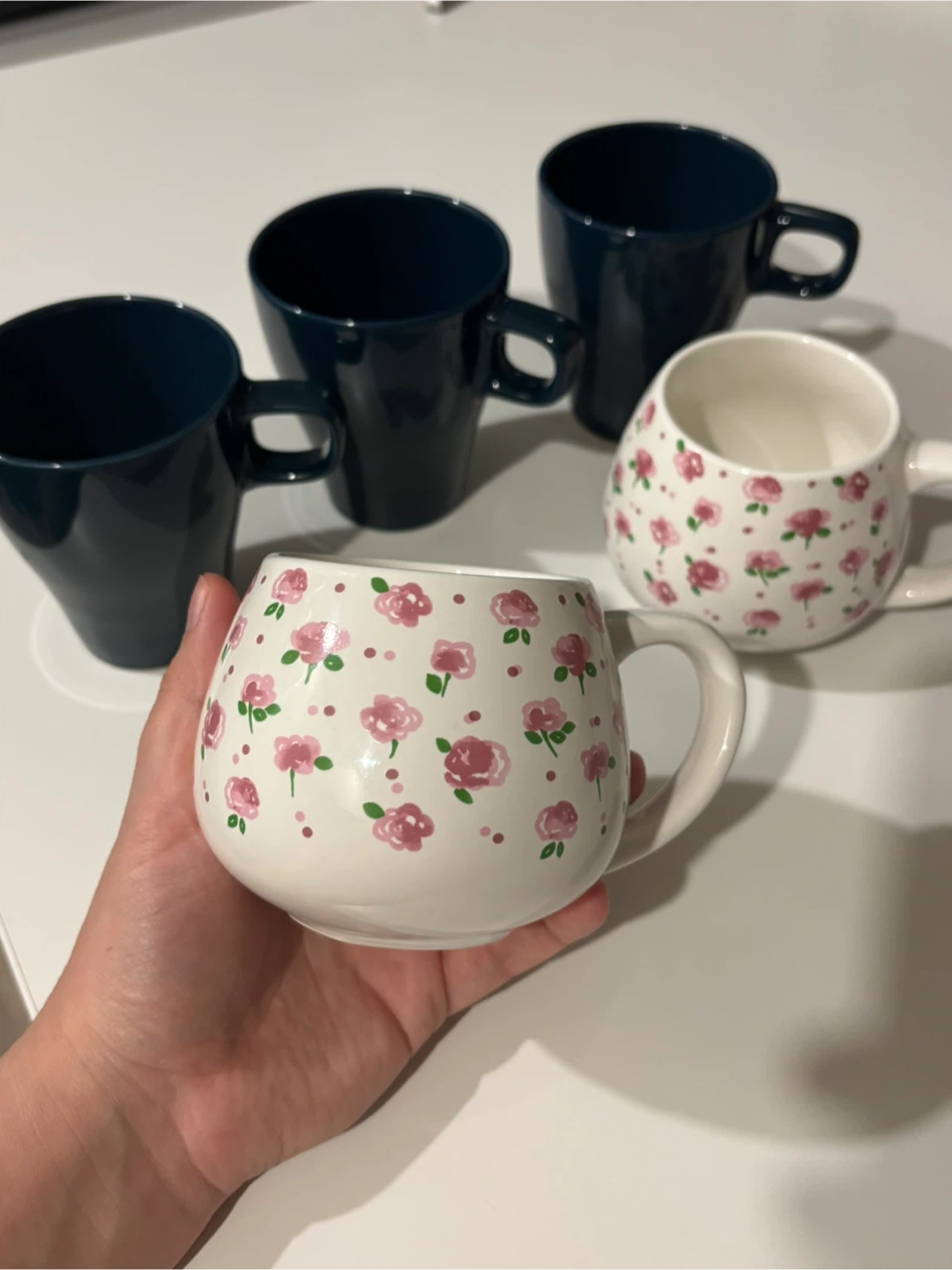 Five mugs
