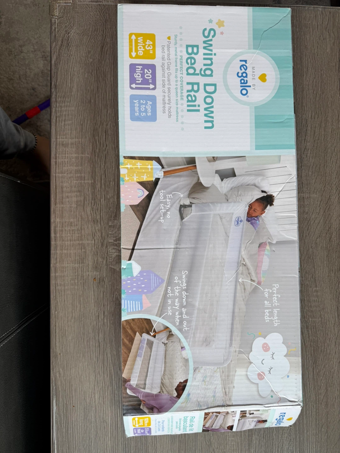 Regalo swing down bed rail