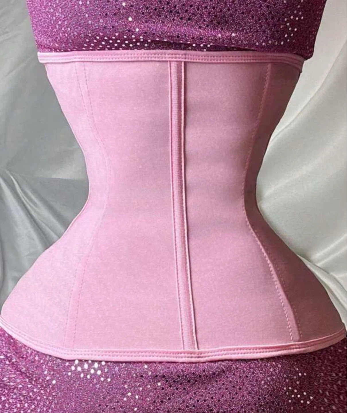 Pink Zipper Corset Waist Trainer L - photo 3