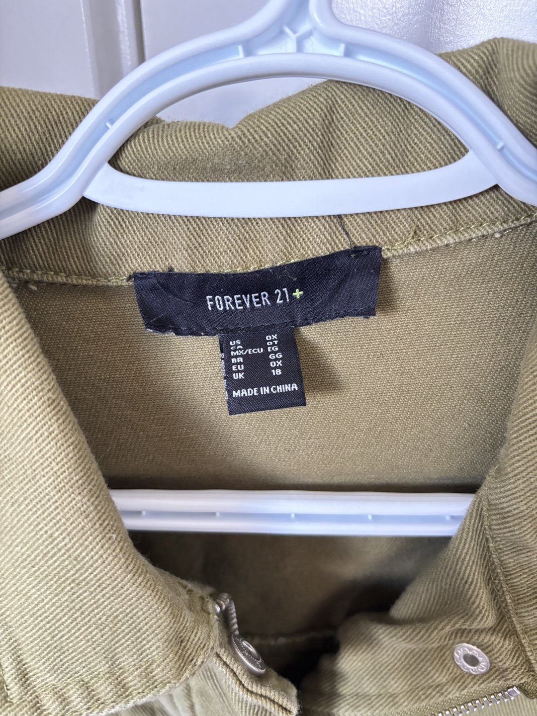 Forever 21 Cropped Utility Jacket - Olive Green - photo 2