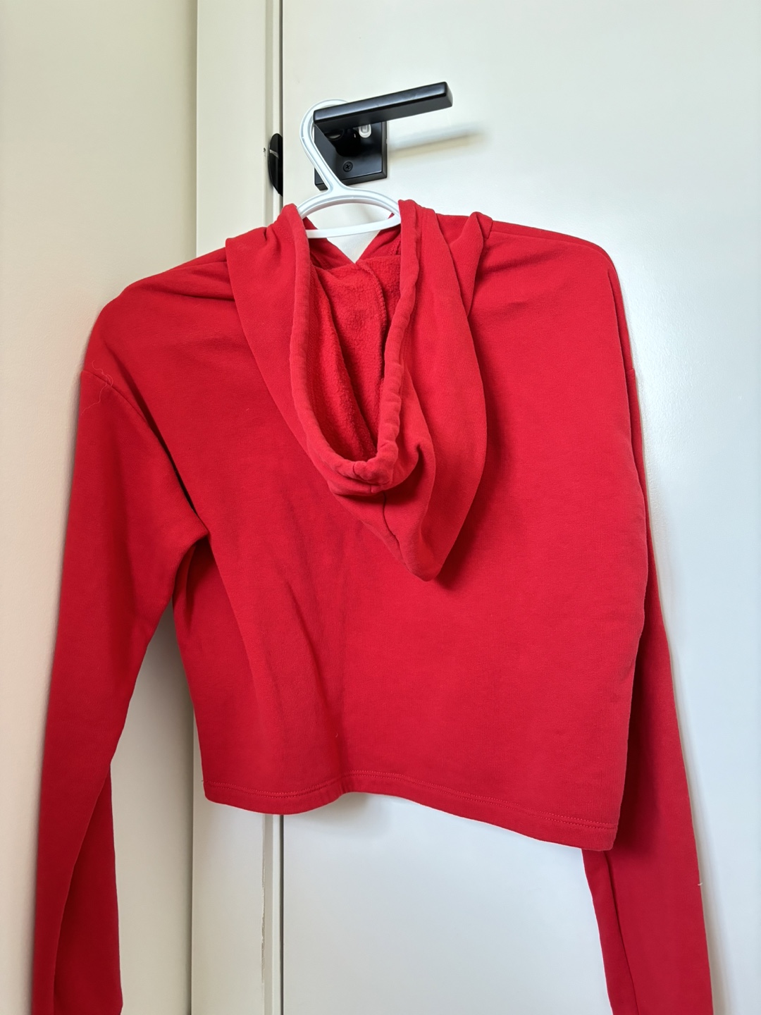 H&M Red Cropped Hoodie - XS - photo 2
