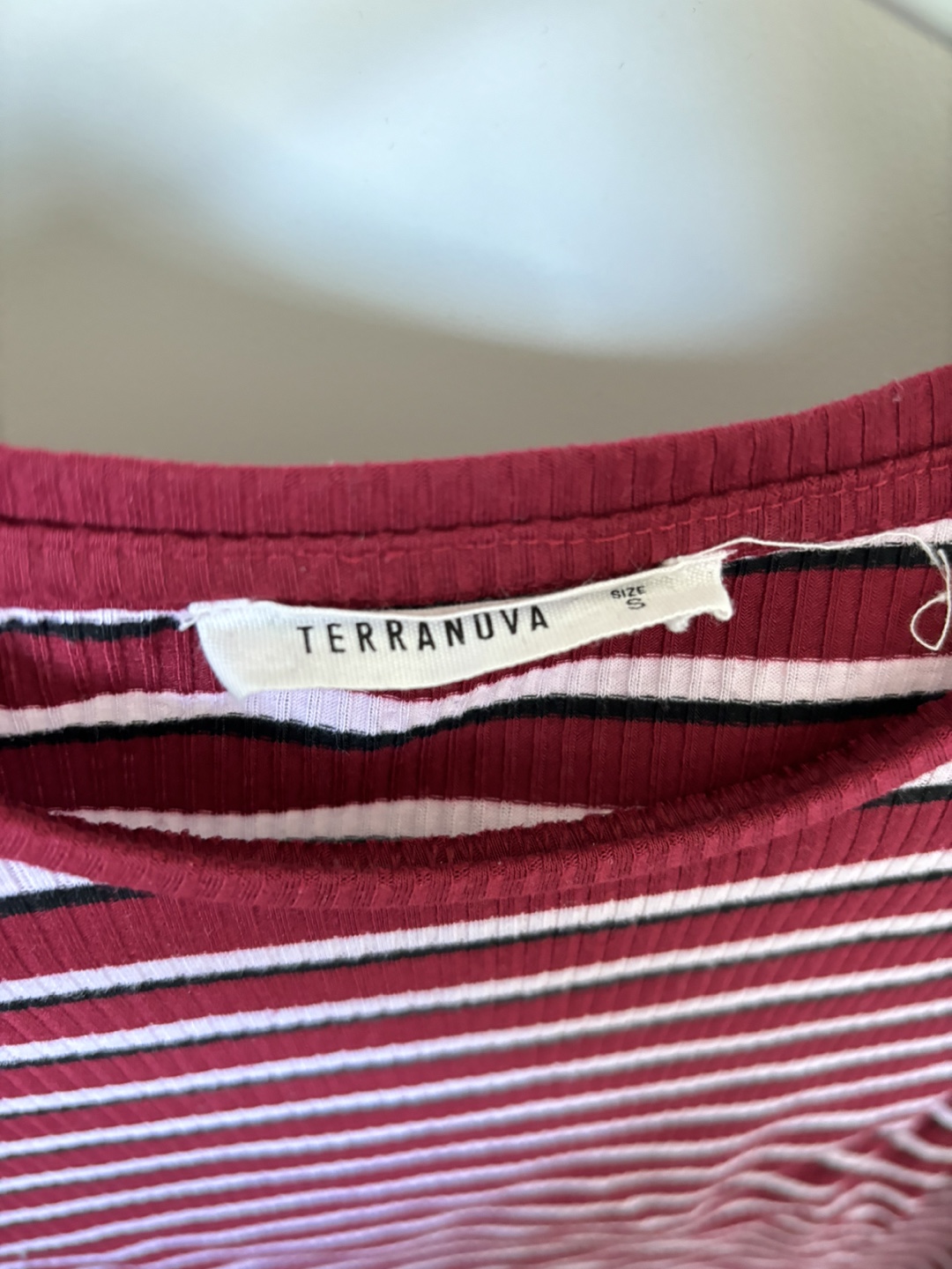 Terranova Striped Long Sleeve Top - Size S - photo 2