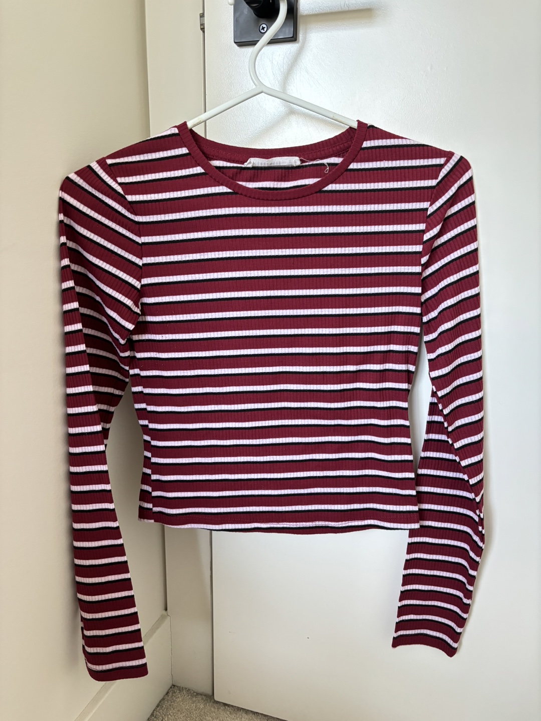 Terranova Striped Long Sleeve Top - Size S