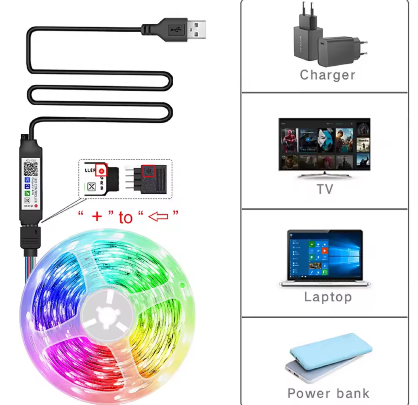 RGB LED Strip Lights with 44-Key Remote & App Control - photo 3