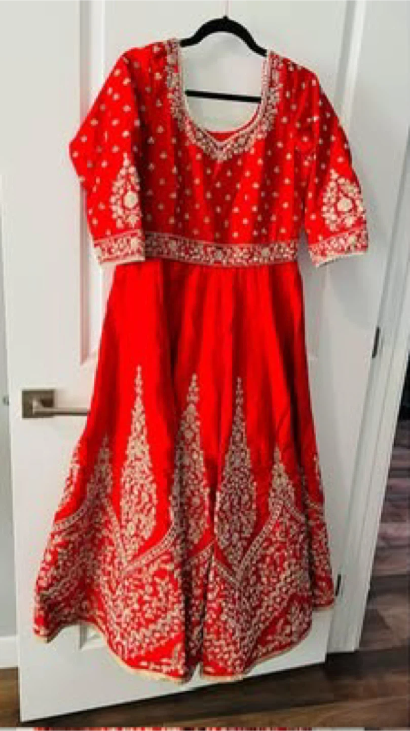 Red Bridal Lehenga Choli with Dupatta