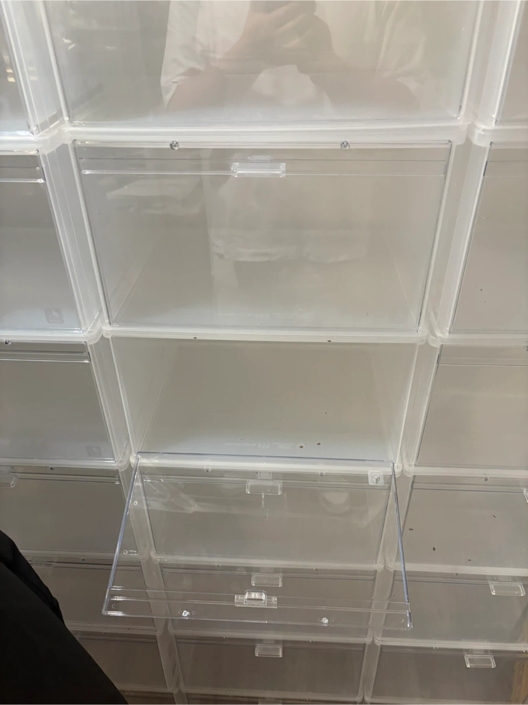 Clear Stackable Shoe Box Storage Containers - photo 2