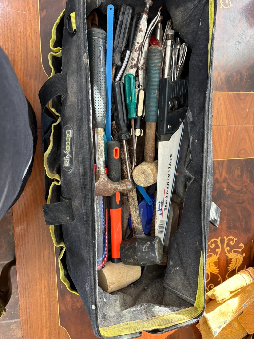 Assorted Hand Tools and Tool Bag