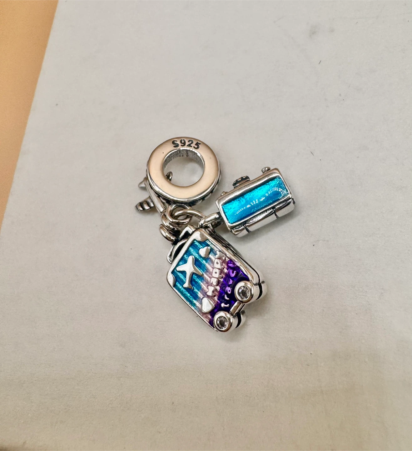 Travel Charm Bracelet Pendant S925 - photo 2