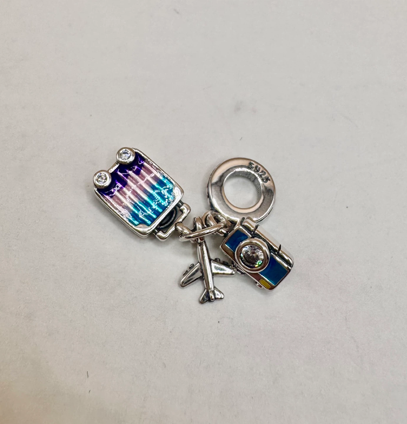 Travel Charm Bracelet Pendant S925