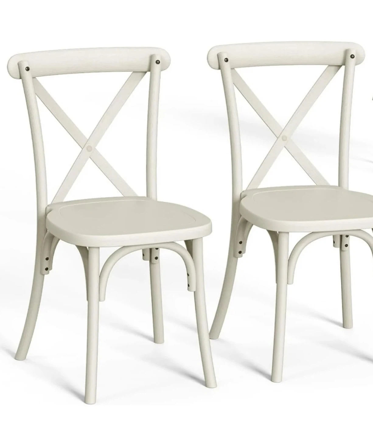 Brand New Resin Dining Chairs Set of 2, Waterproof