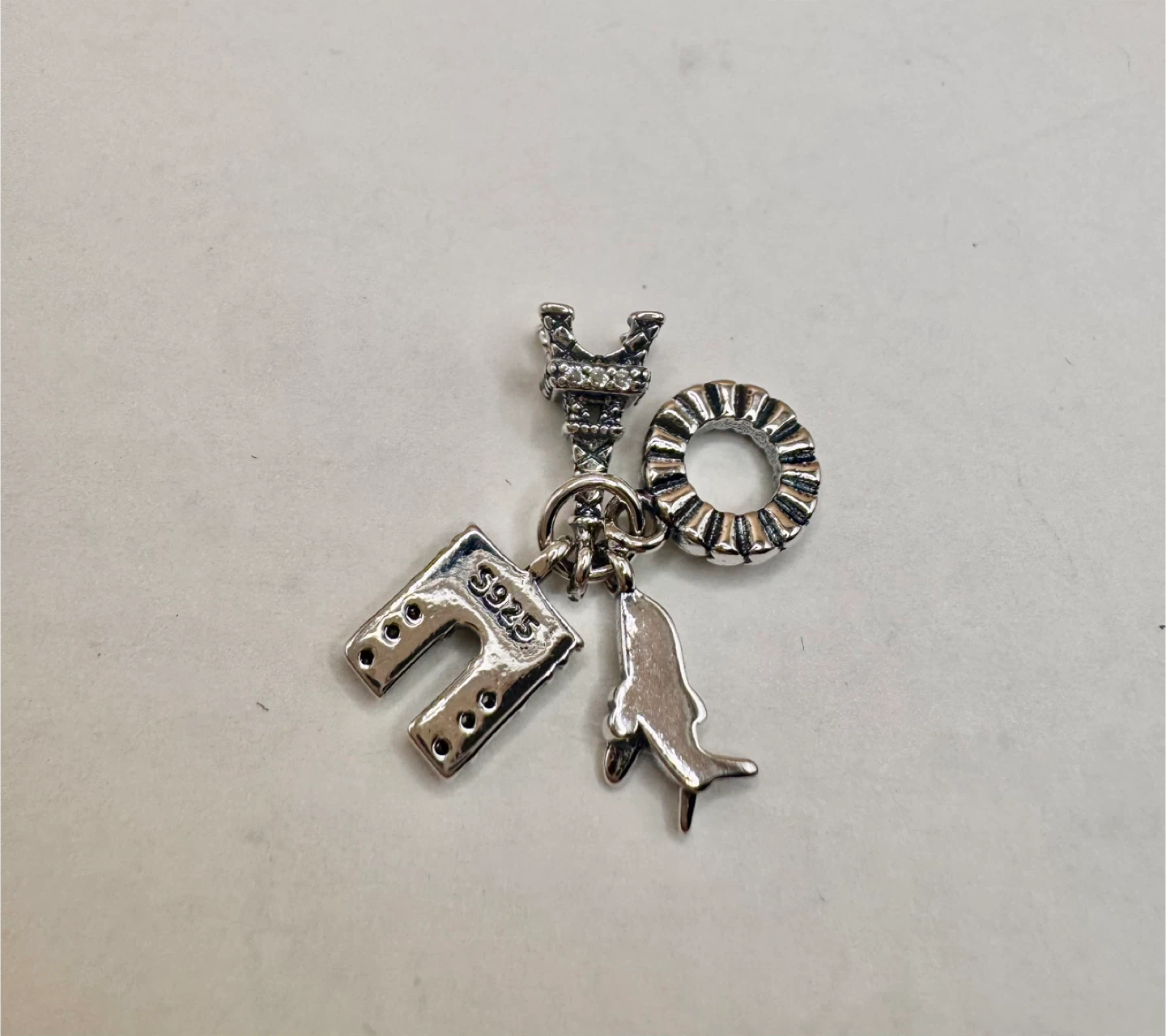Travel Charm Bracelet with Eiffel, Airplane and arc - photo 3
