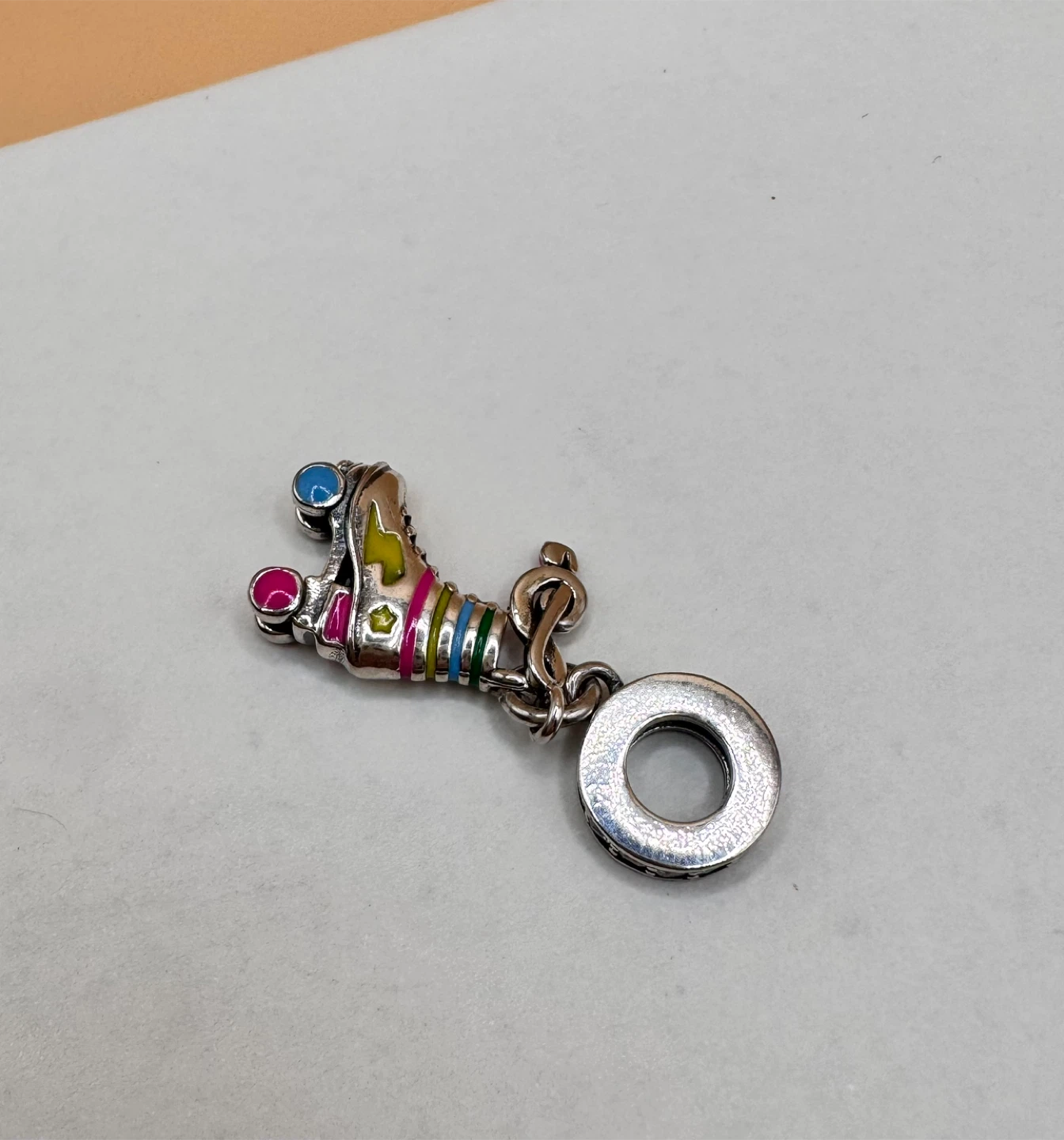 Sterling Silver 925 Roller Skate Charm - photo 3