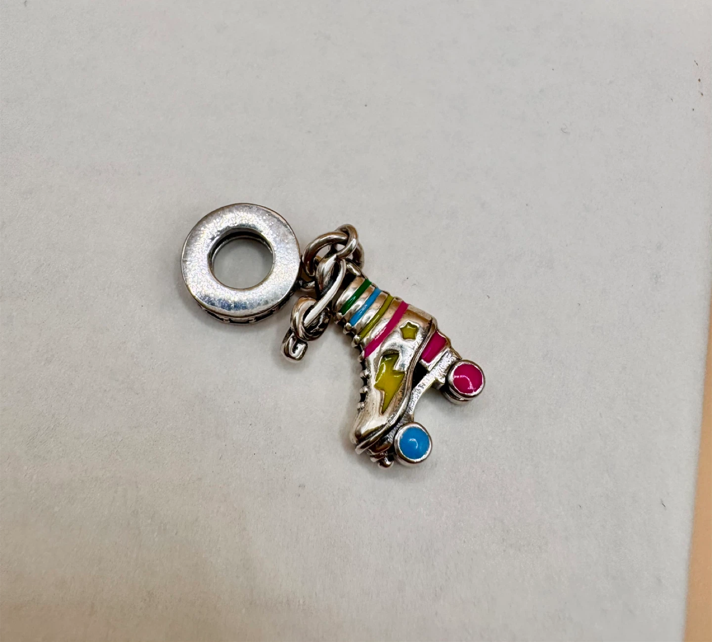 Sterling Silver 925 Roller Skate Charm