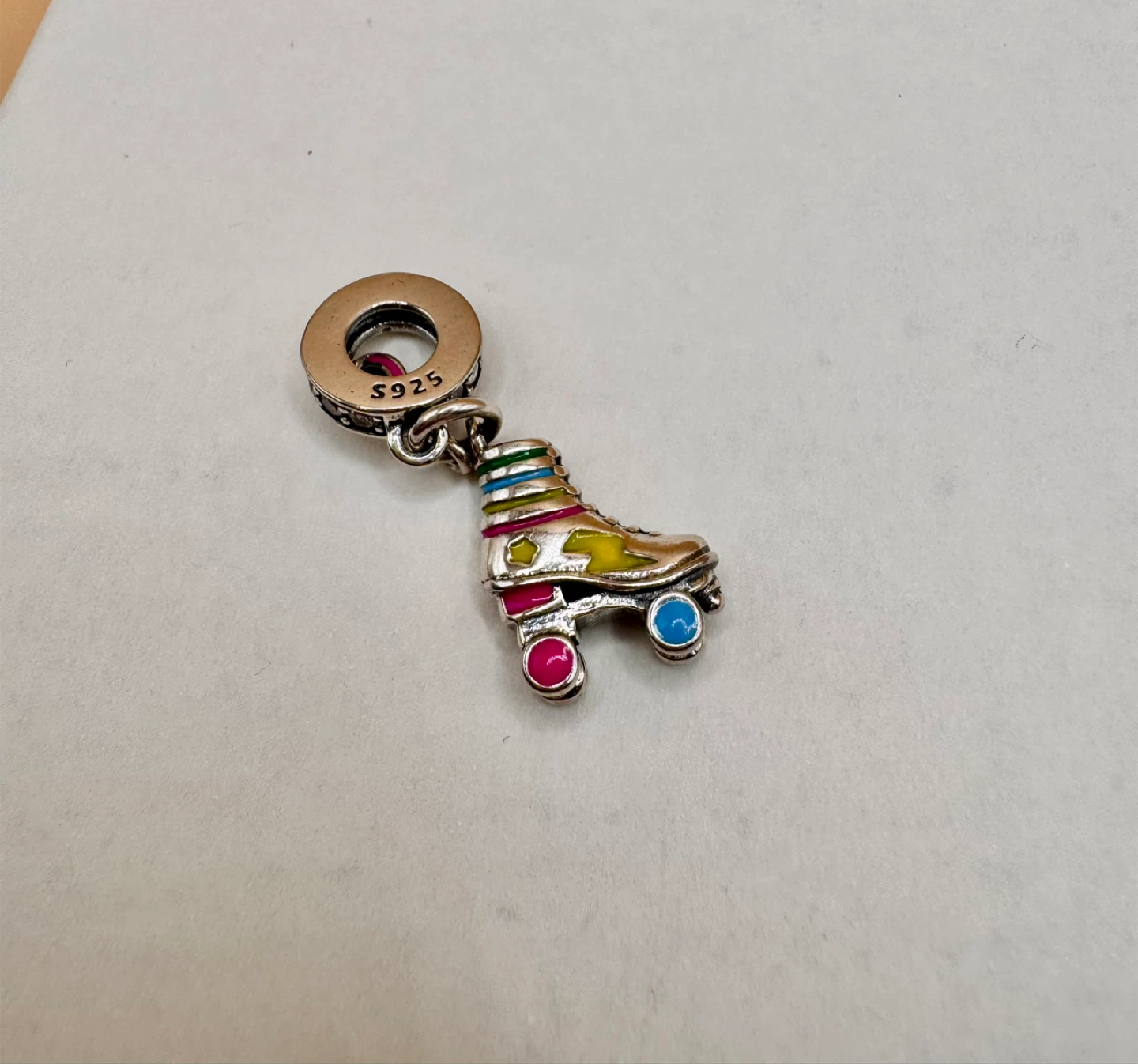 Sterling Silver 925 Roller Skate Charm - photo 4