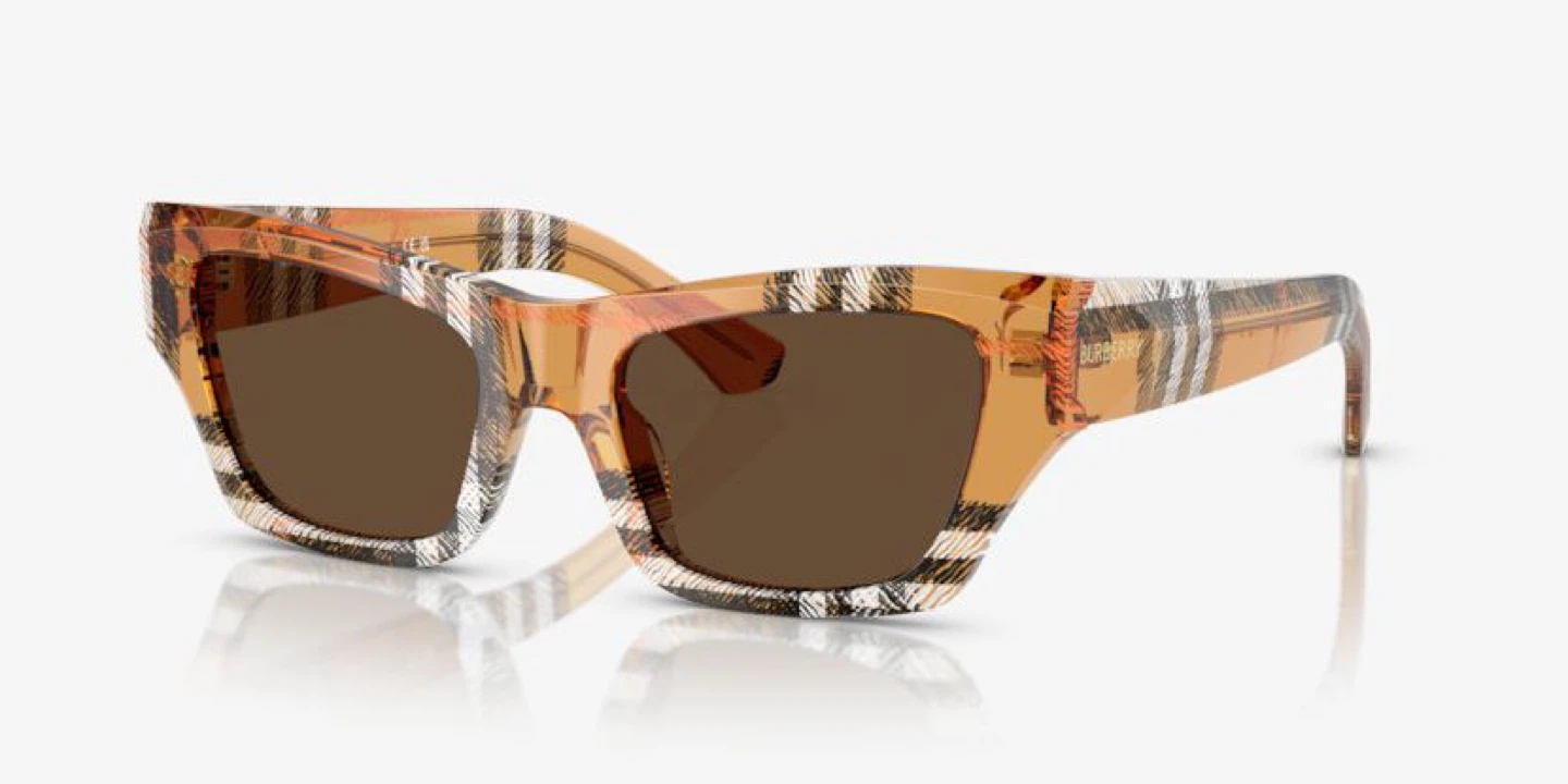 Burberry Sunglasses - Transparent Brown Plaid - photo 3