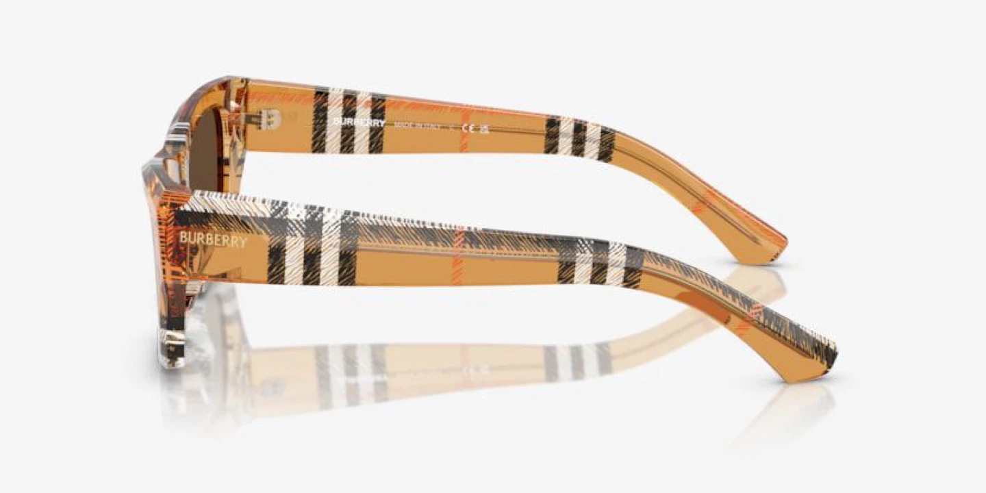 Burberry Sunglasses - Transparent Brown Plaid - photo 2