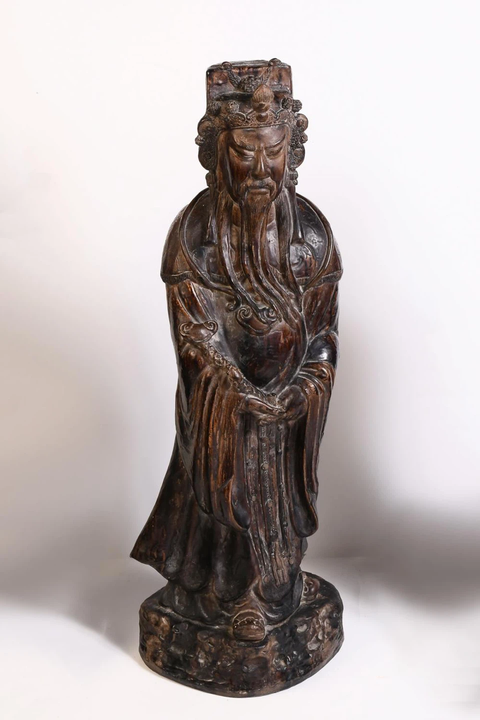 Carved Ceramic Austin production Statue