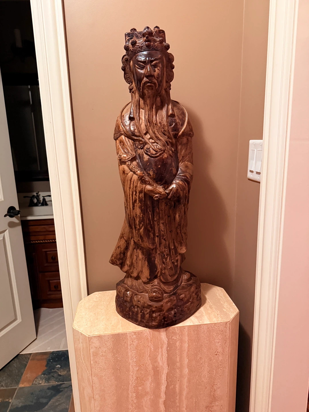 Carved Ceramic Austin production Statue - photo 2