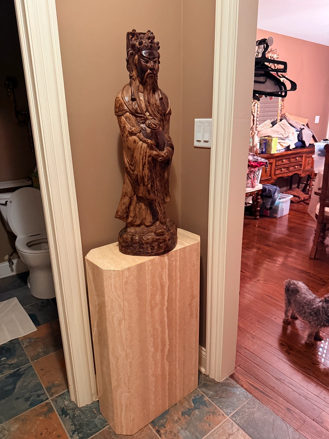 Carved Ceramic Austin production Statue - photo 3