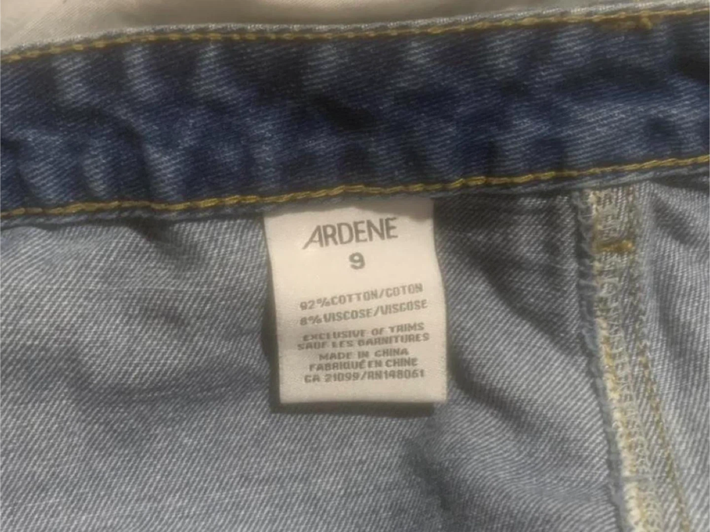 Ardene Blue Denim Button-Front Skirt - Size 9 - photo 5