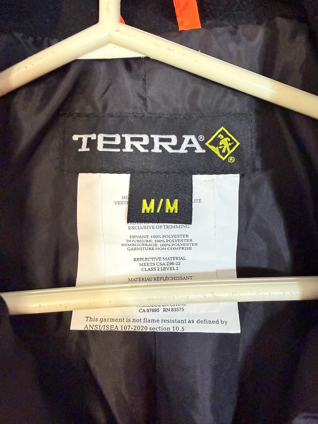 Terra Hi-Vis Quilted Freezer Jacket - Medium - photo 2