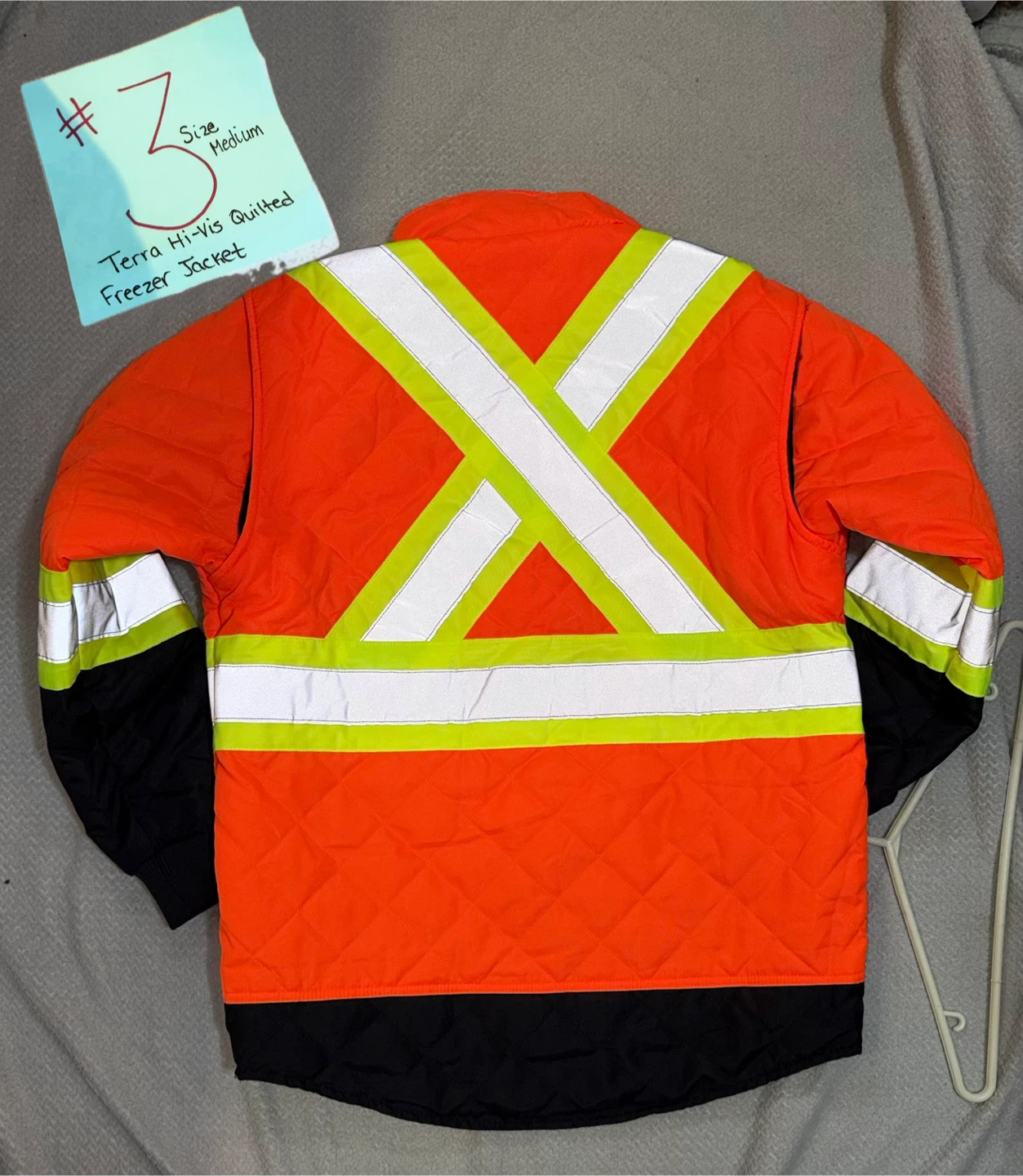 Terra Hi-Vis Quilted Freezer Jacket - Medium - photo 3