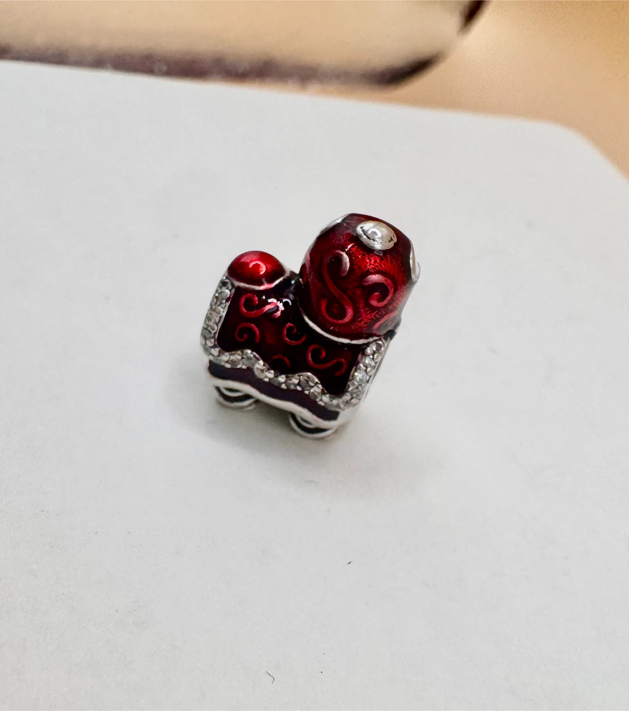 Lion Dance Charm Bead S925 - photo 3