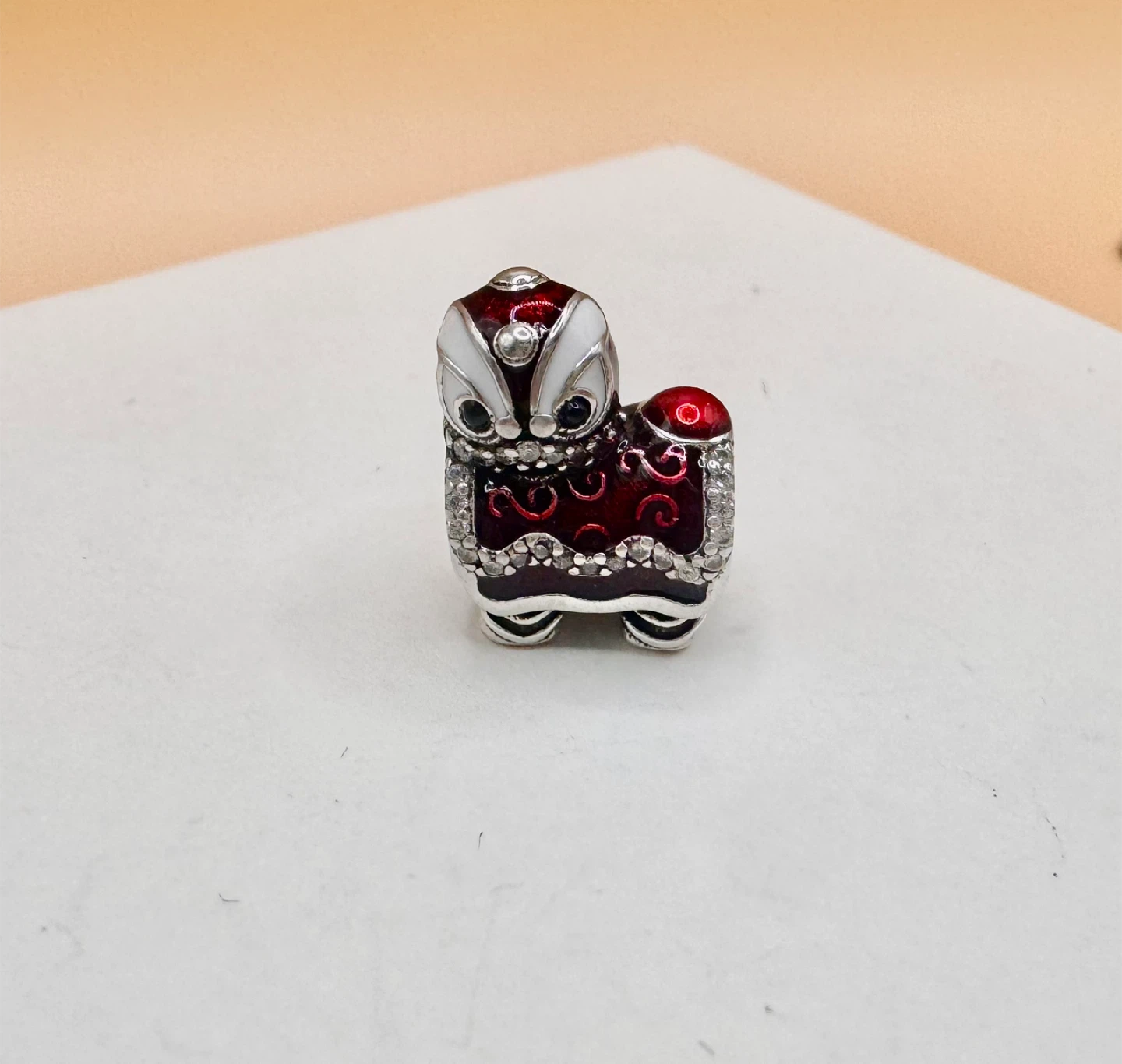 Lion Dance Charm Bead S925 - photo 4