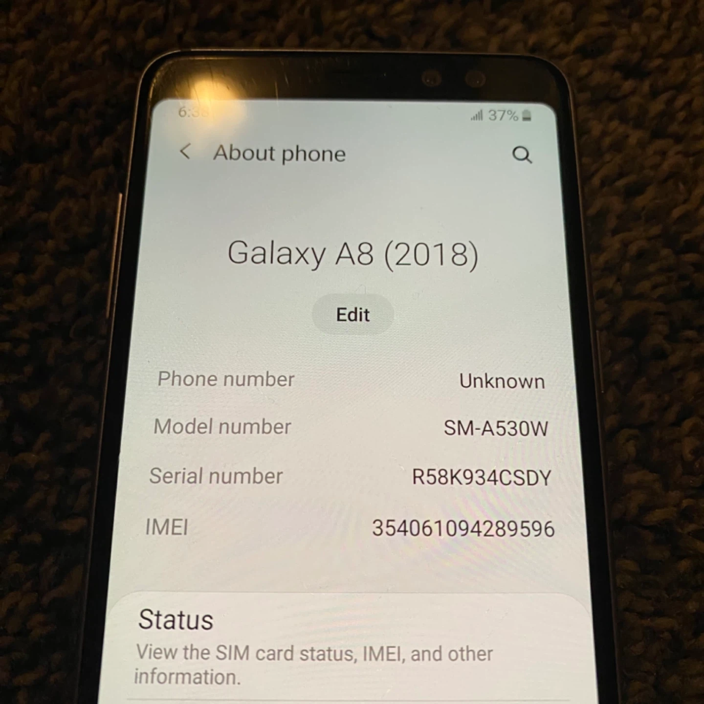 Samsung Galaxy A8 (2018) 32GB - Orchid Grey / Carrier Unlocked - photo 5