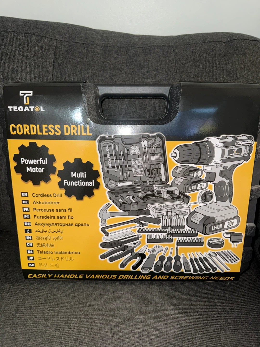 TEGATOL Cordless Drill Tool Set
