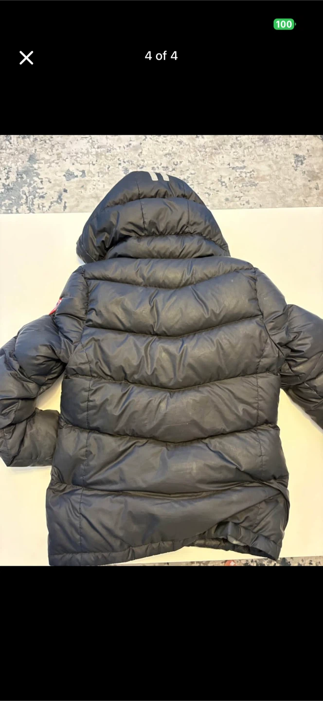 Canada Goose Black Puffer Jacket XL/TG
