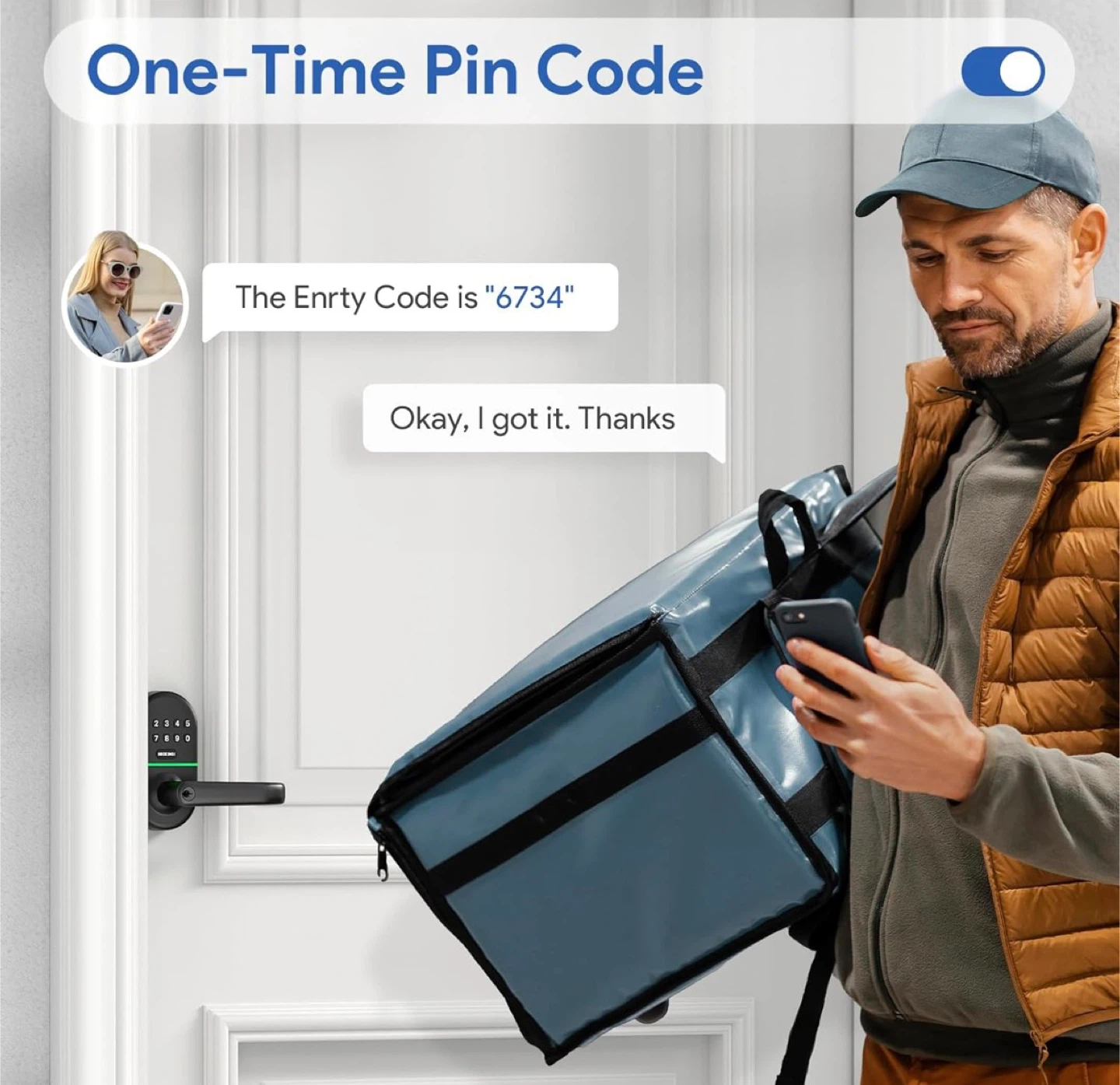 NICE DIGI Smart Door Lock with Handle - photo 5