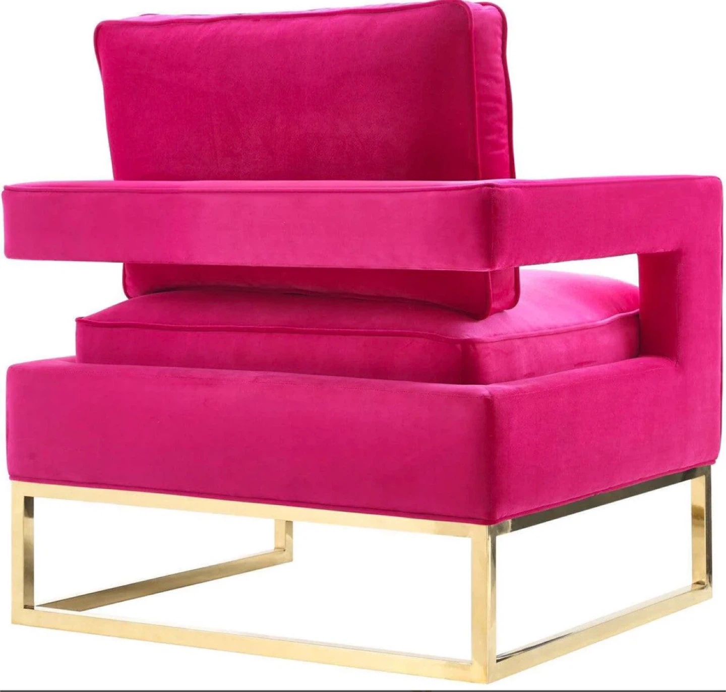 Set of 2, Abbyson Pink Velvet Large Armchairs - photo 4