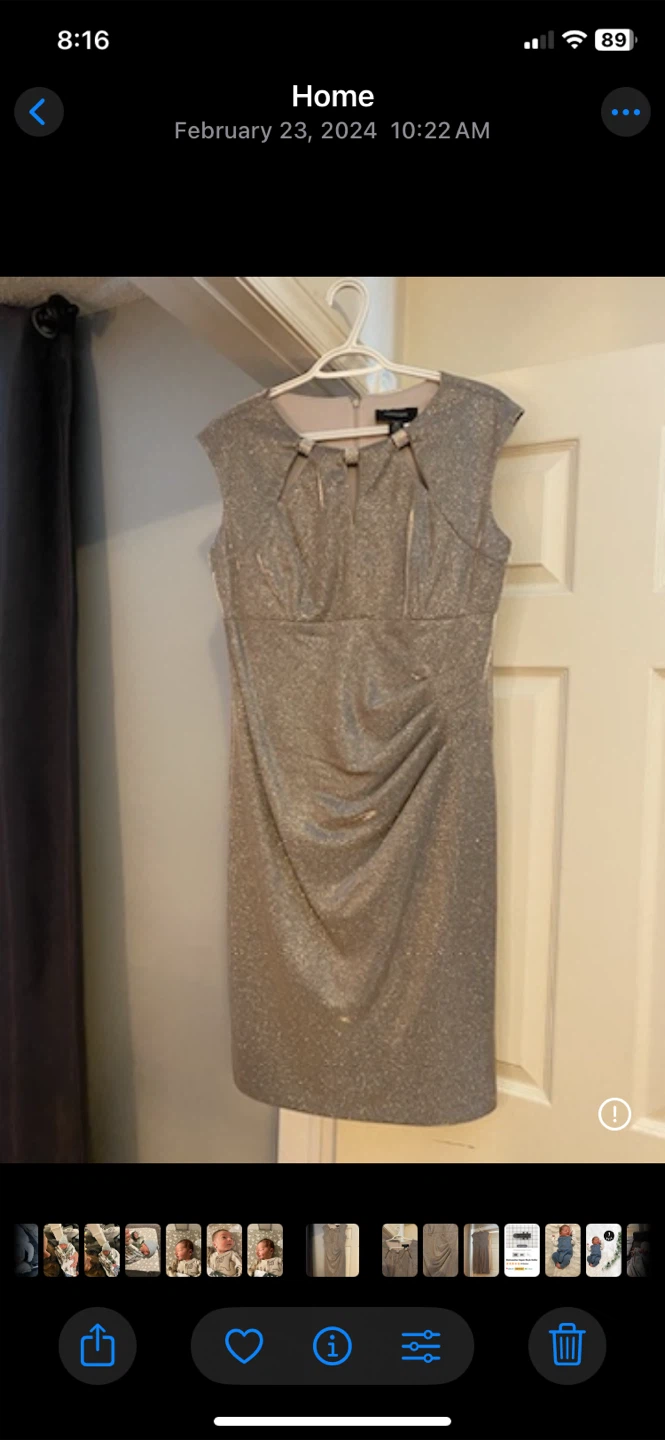 Sparkly Ruched Sheath Dress