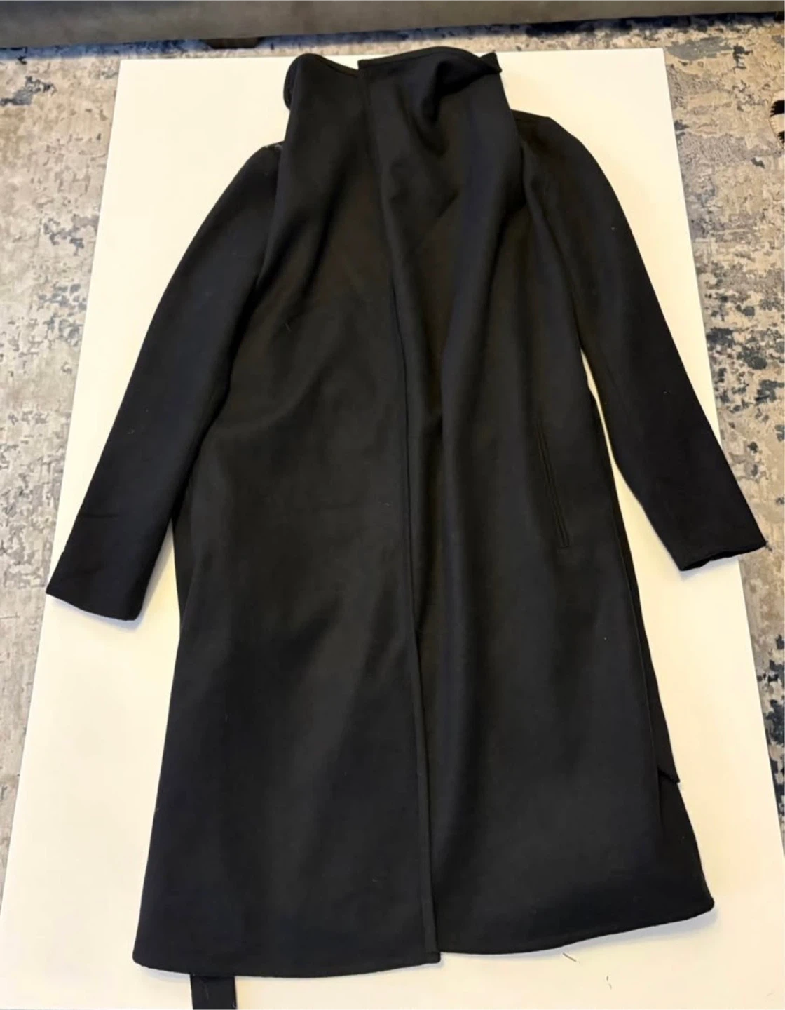 Black Maxi wool Coat - photo 3