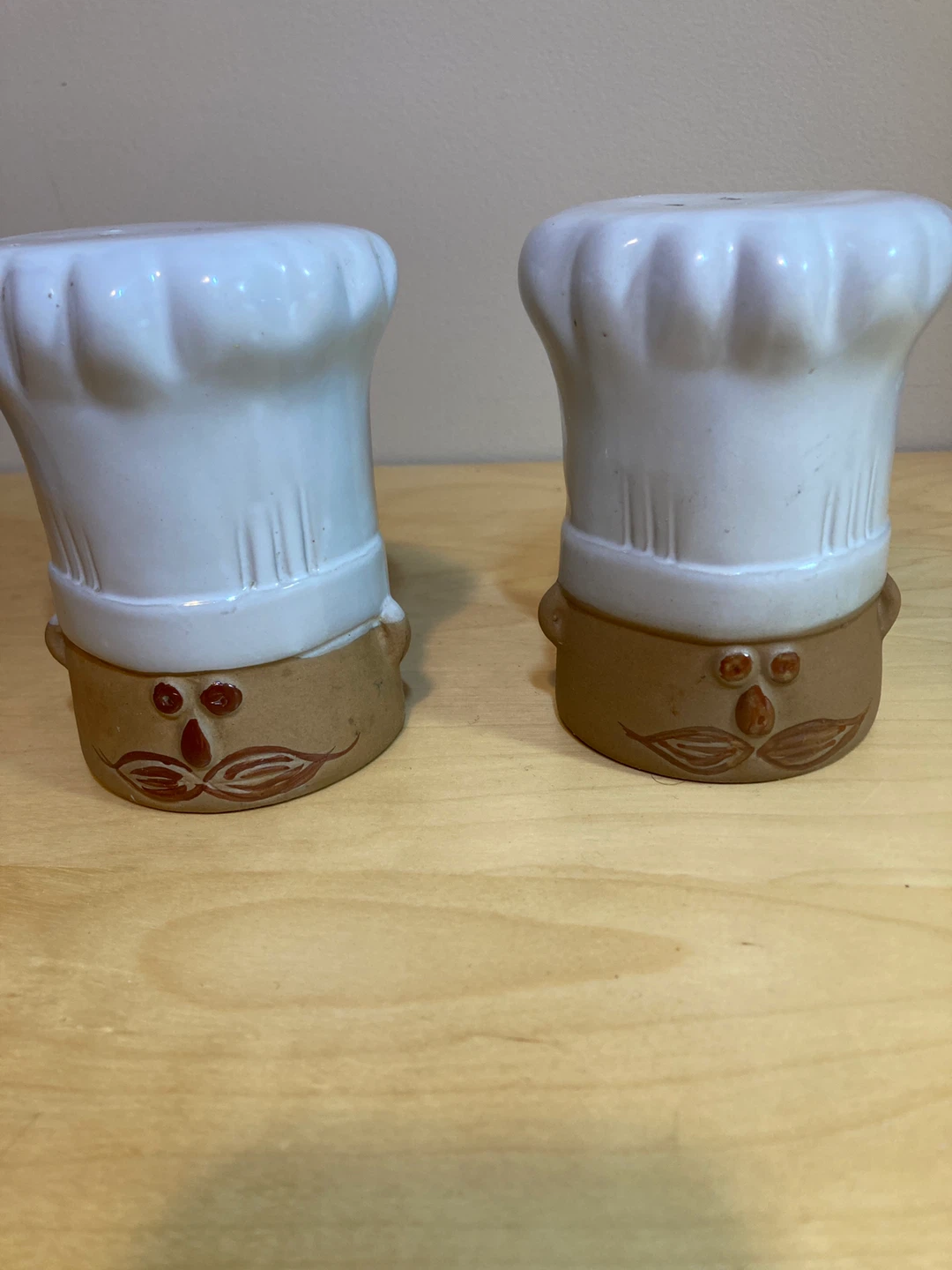 Vintage Chef Hat Salt and Pepper Shakers